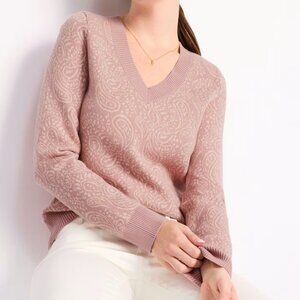 Daniel Rainn Intarsia V-Neck Sweater